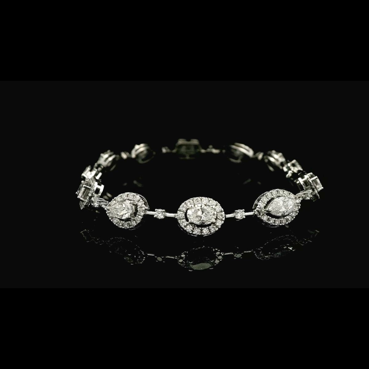 Elegant Multi-Shaped Diamond Bracelet