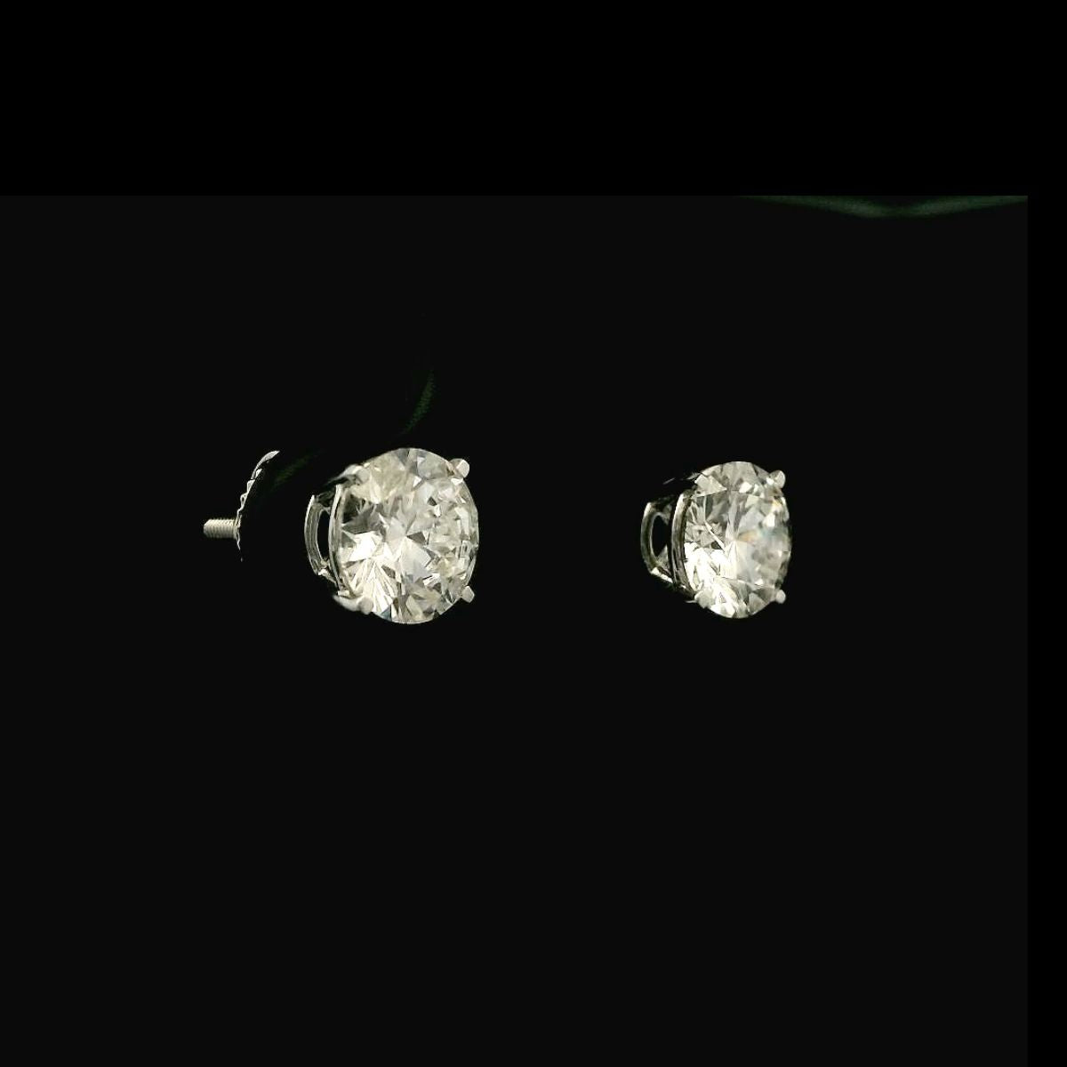 2 cttw Elegant Round Stud Diamonds