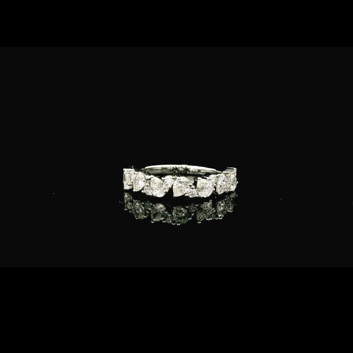 Elegant Half Way Diamond Band