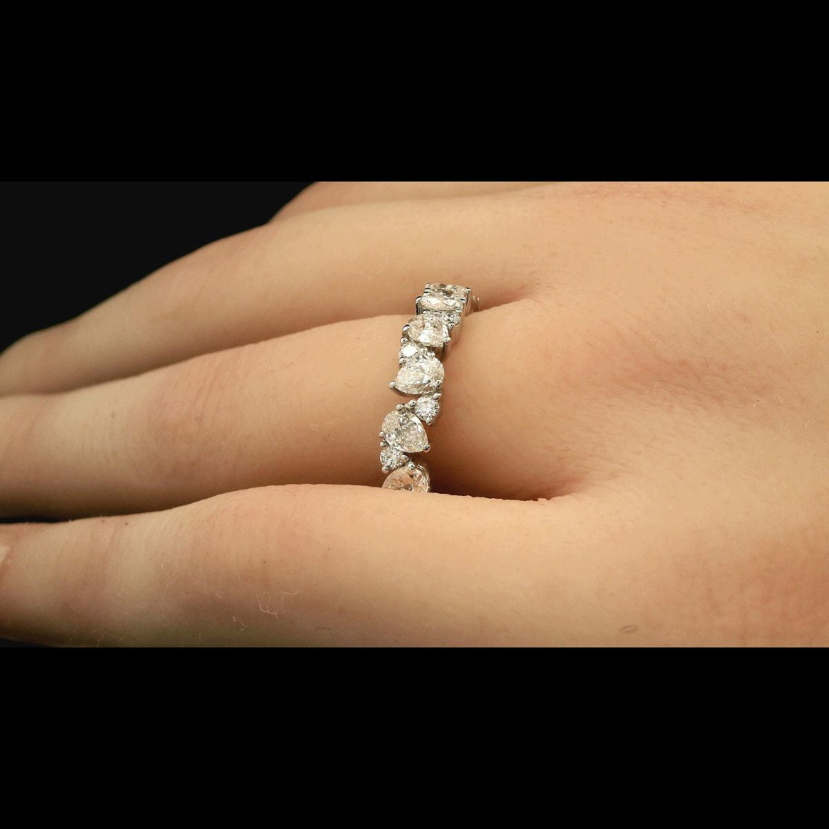Elegant Half Way Diamond Band