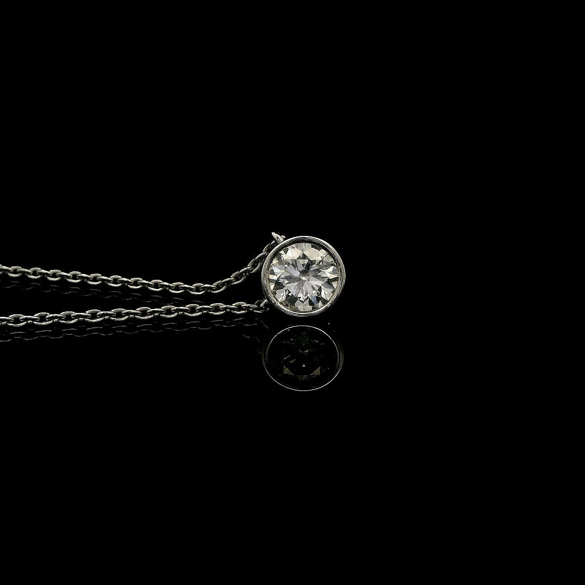 Elegant Bezel Diamond Pendant