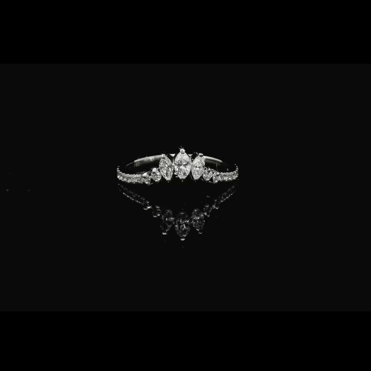 Elegant Arched Diamond Band