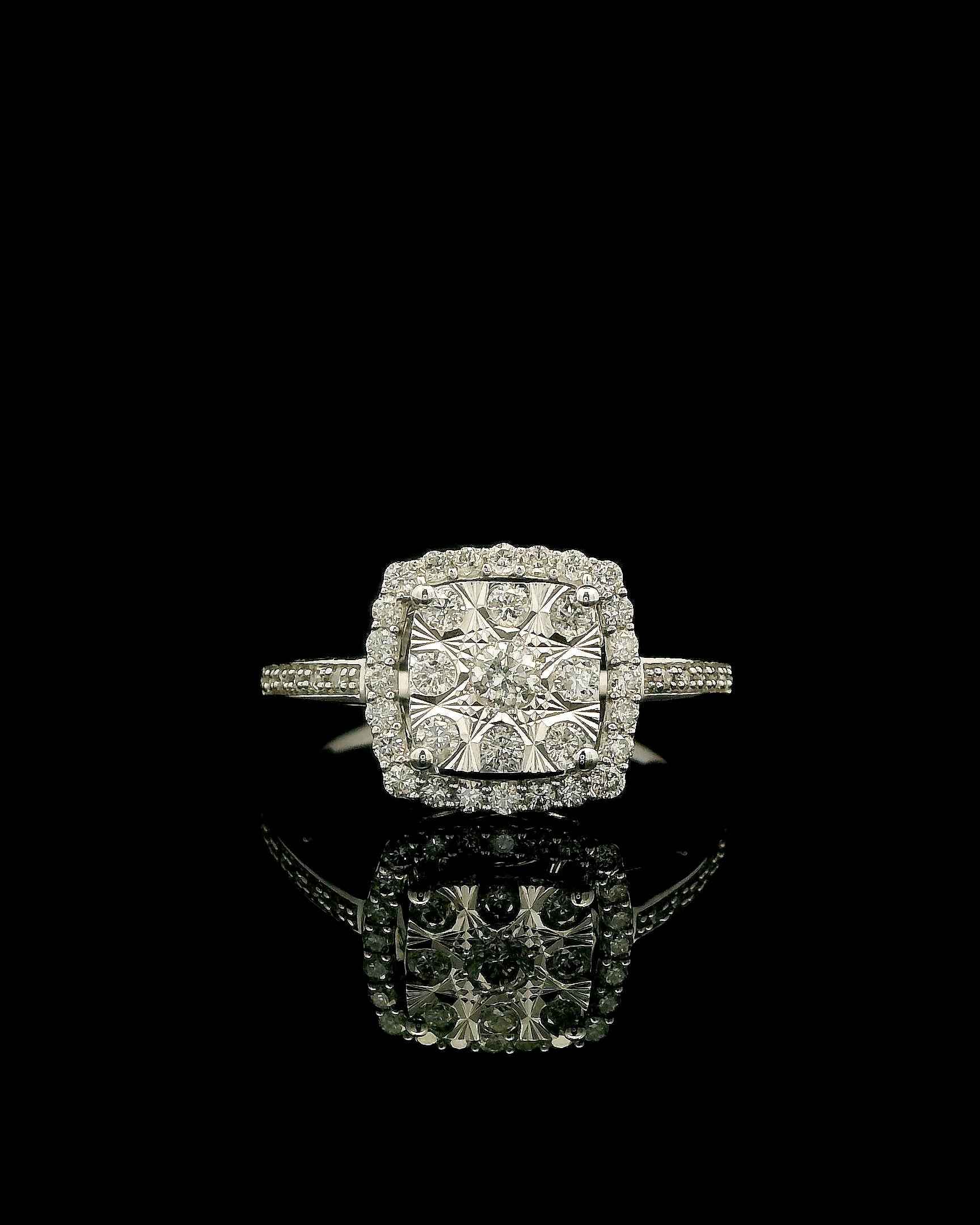 The Celeste Cluster Engagement Ring by MaMel Lux