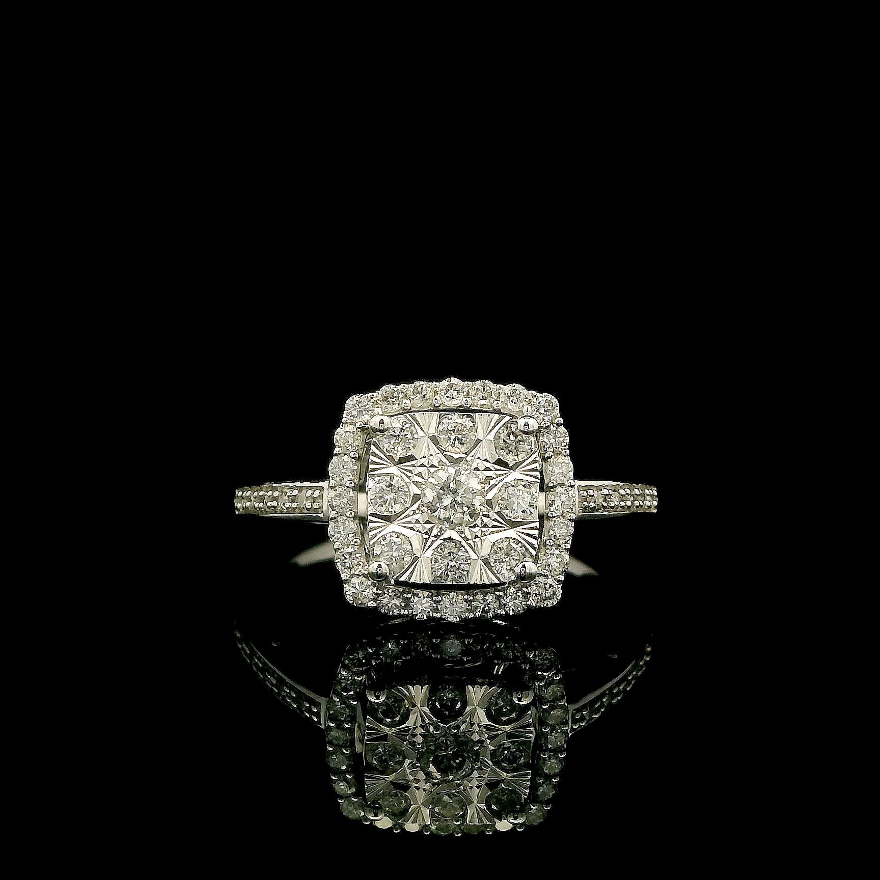 The Celeste Cluster Engagement Ring by MaMel Lux