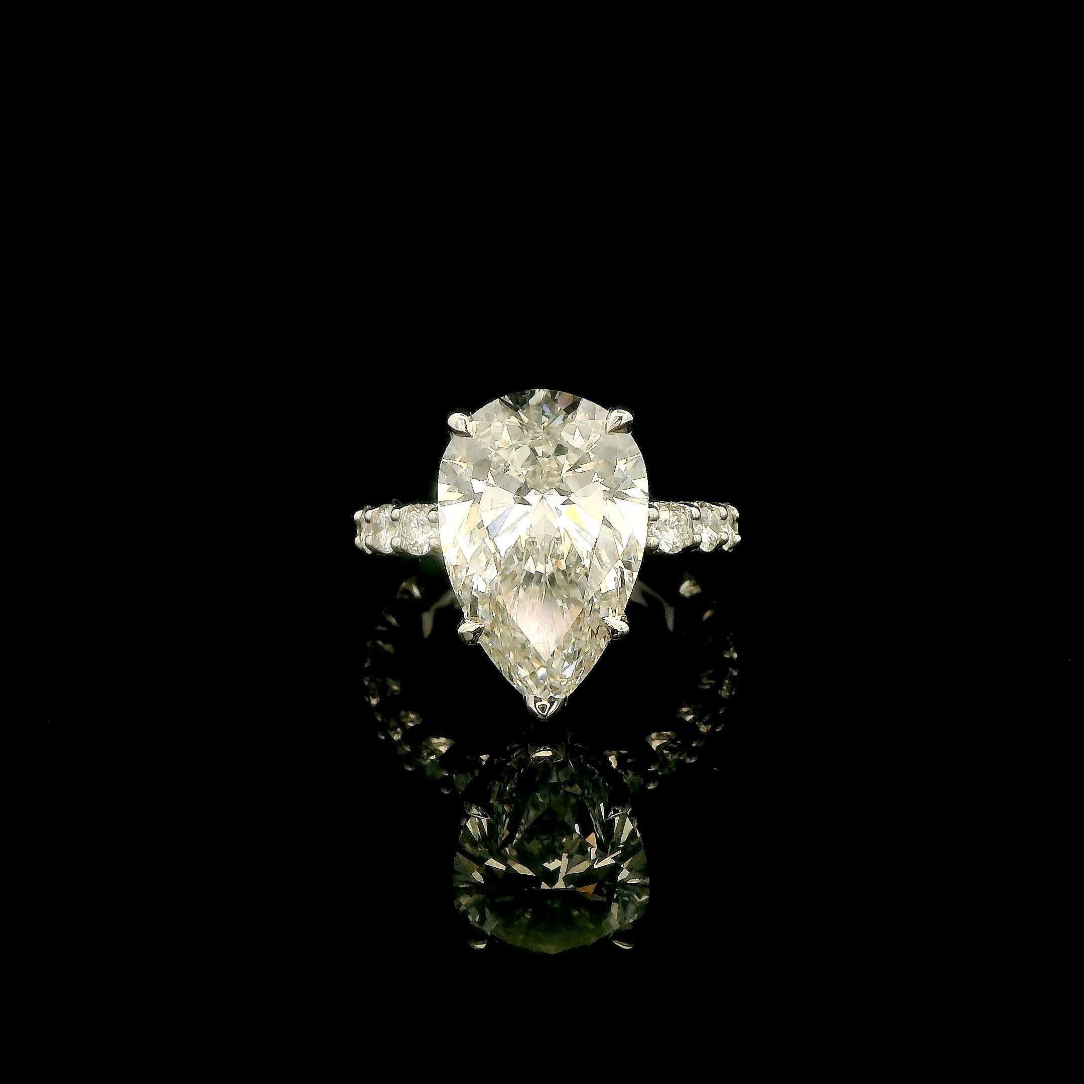 The Teardrop of Forever 9ct Pear Shape Diamond Engagement Ring