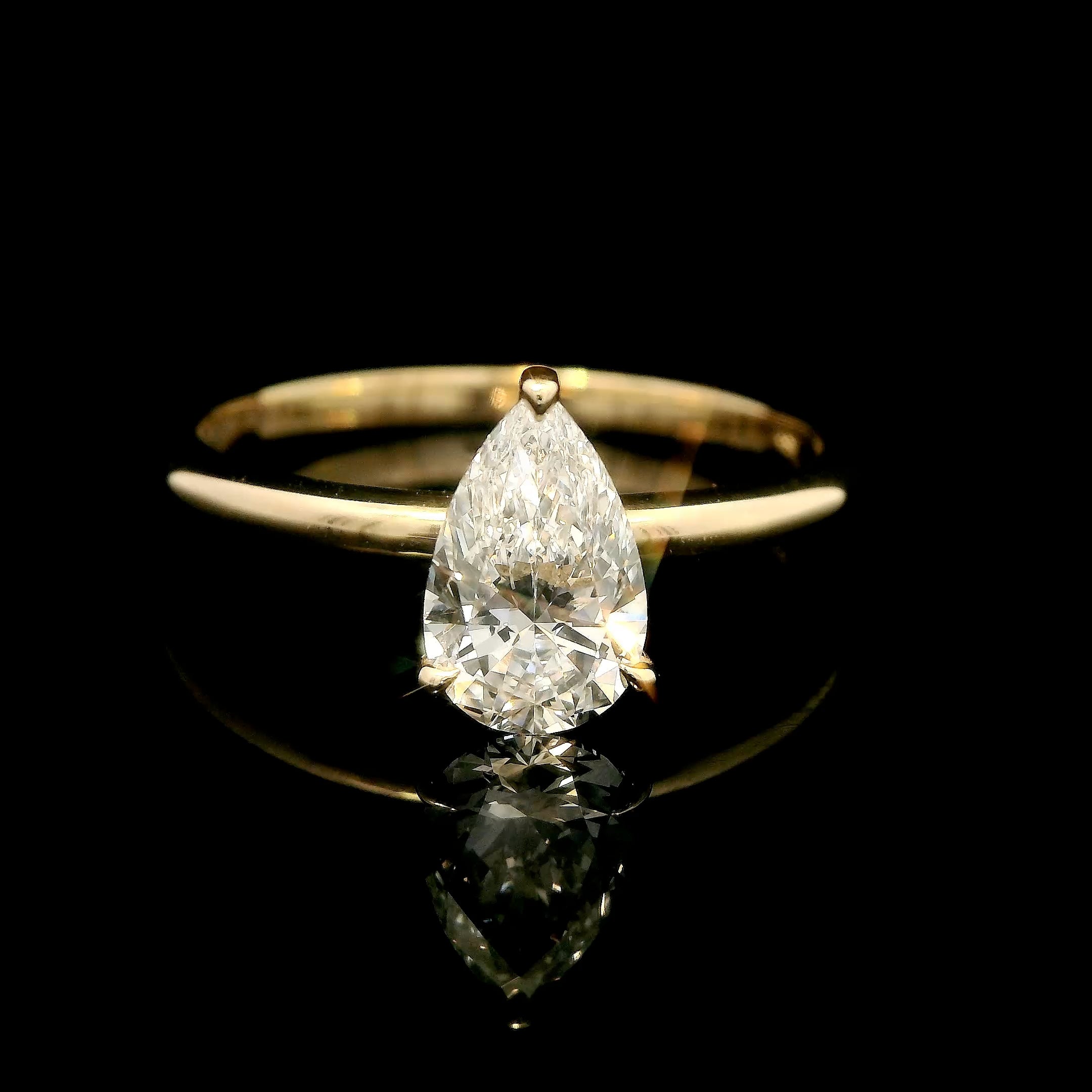 Elegant Drop of Happiness Engagement Ring