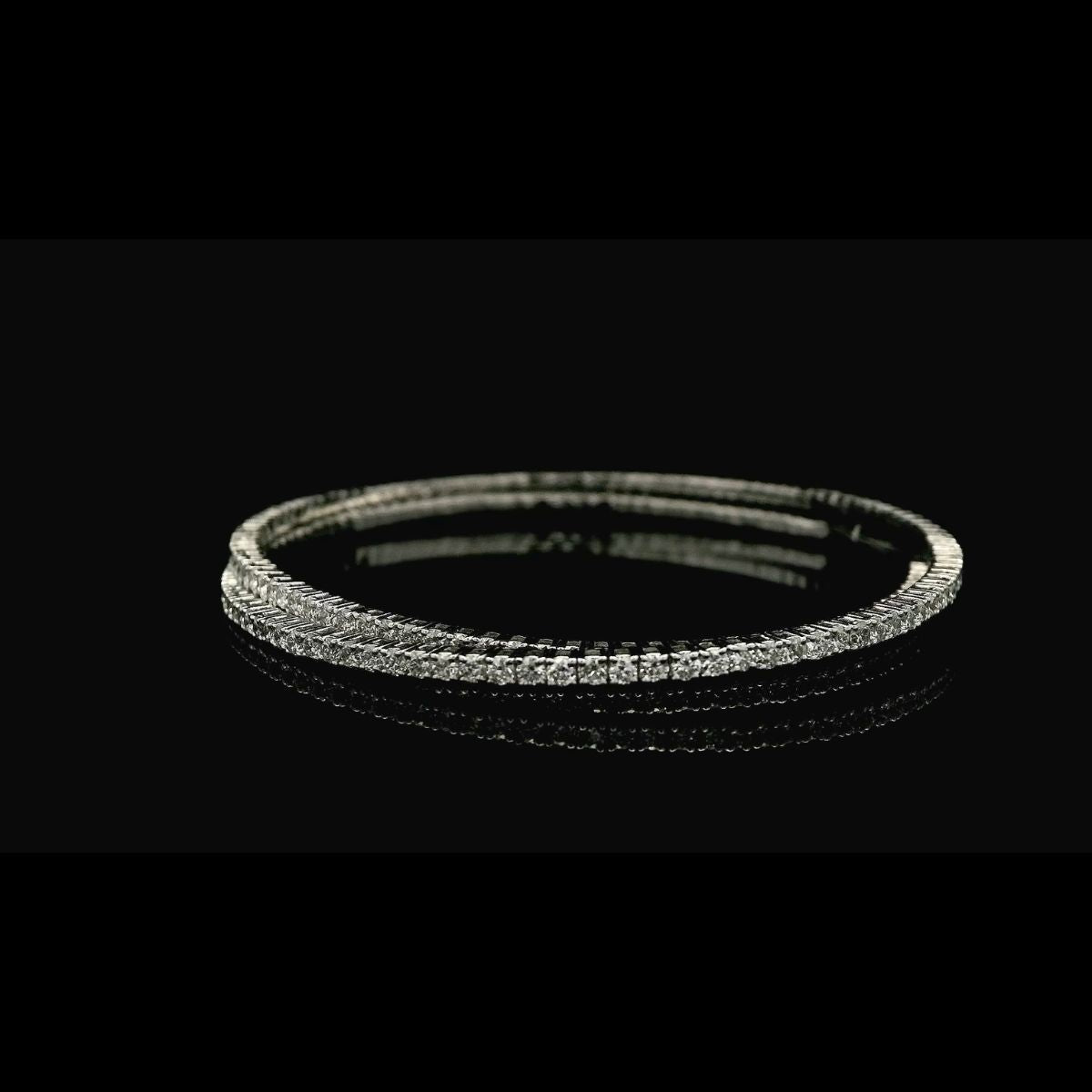 Double Diamond Tennis Bangle