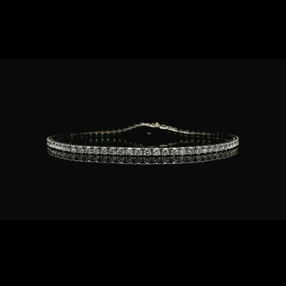 2.9 ct Elegant Diamond Tennis Bracelet
