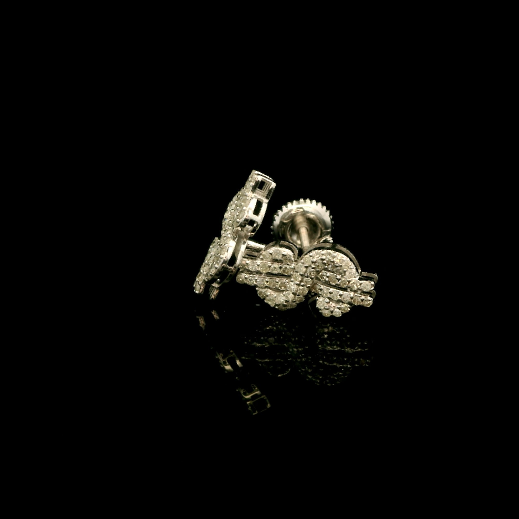 Dollar sign ultimate boss diamond earrings