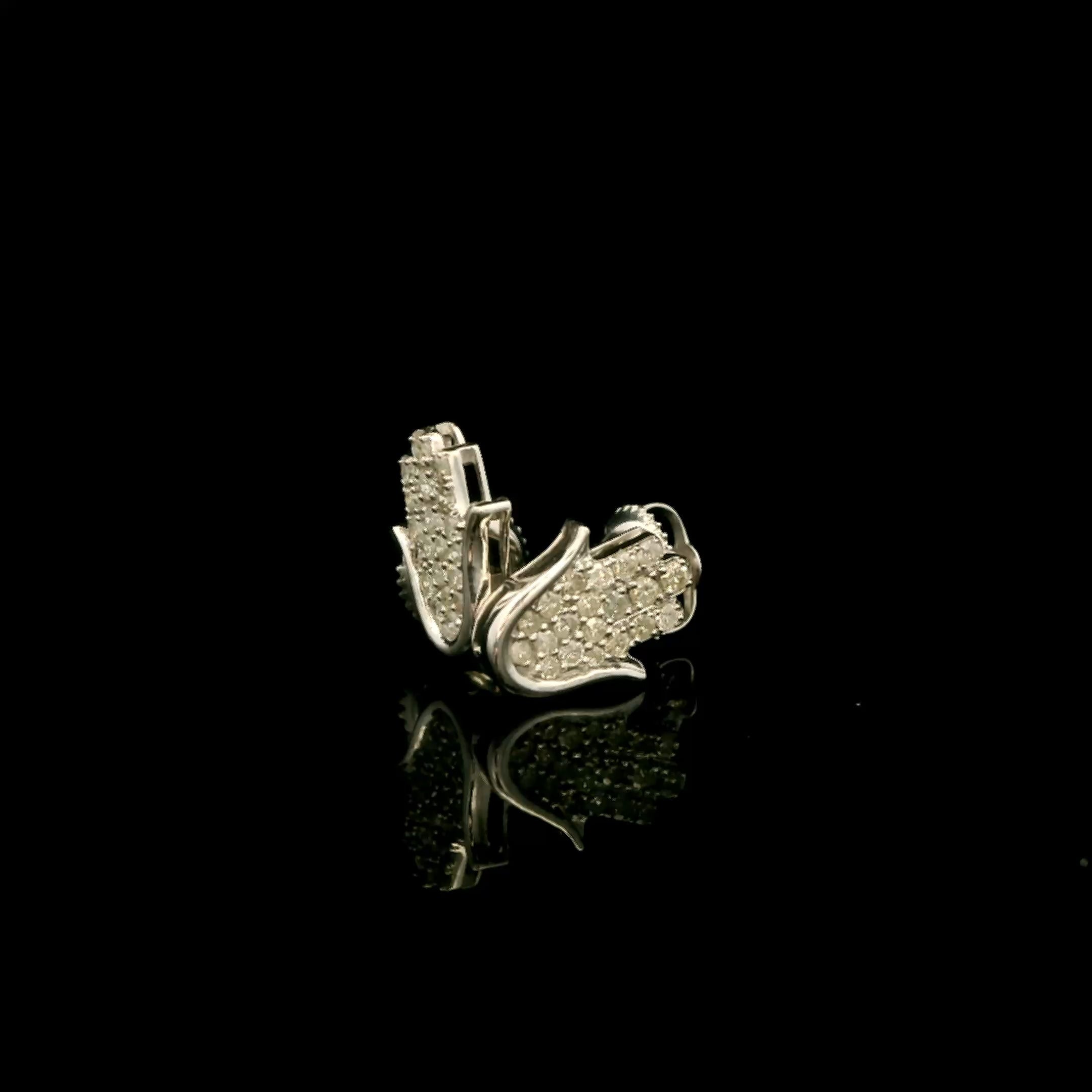 Petit Diamond Hamsa Earrings