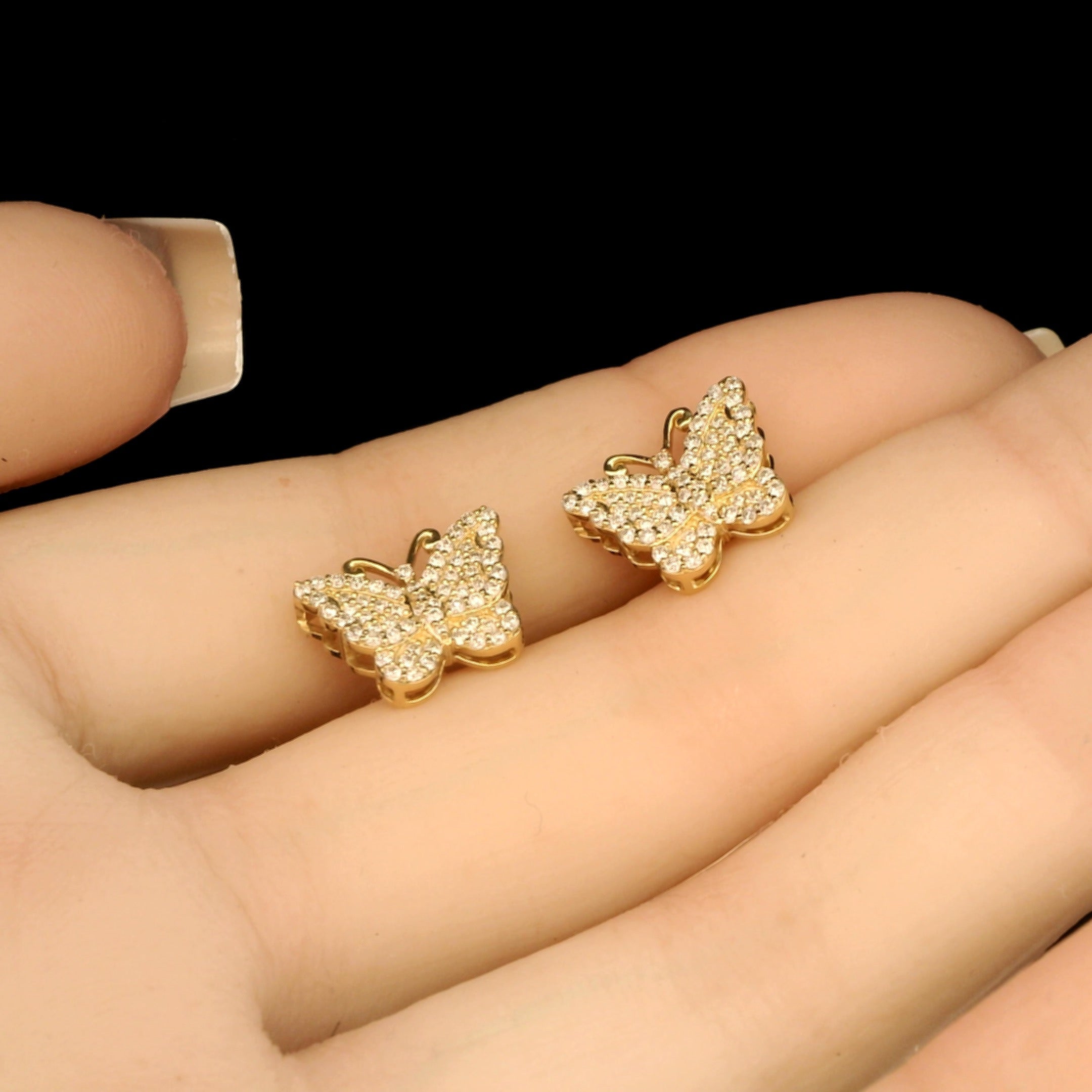 Eternal Wings Diamond Butterfly Earrings by MaMél Lux
