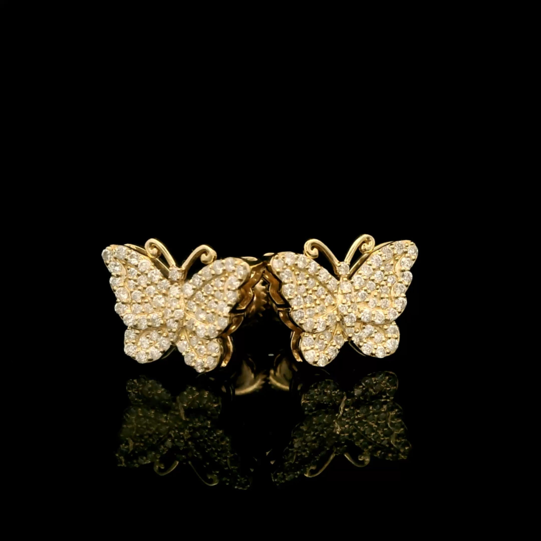 Eternal Wings Diamond Butterfly Earrings by MaMél Lux