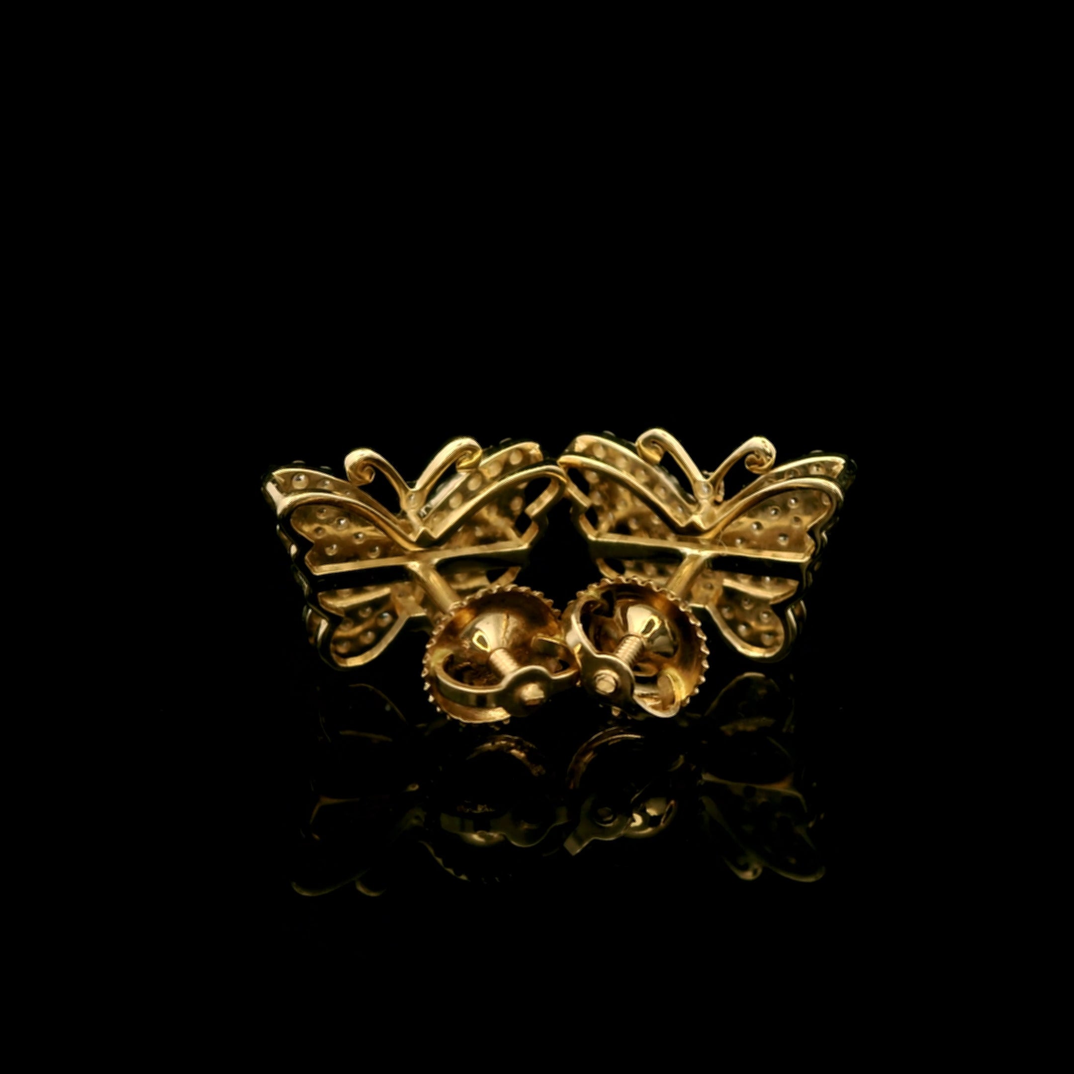 Eternal Wings Diamond Butterfly Earrings by MaMél Lux