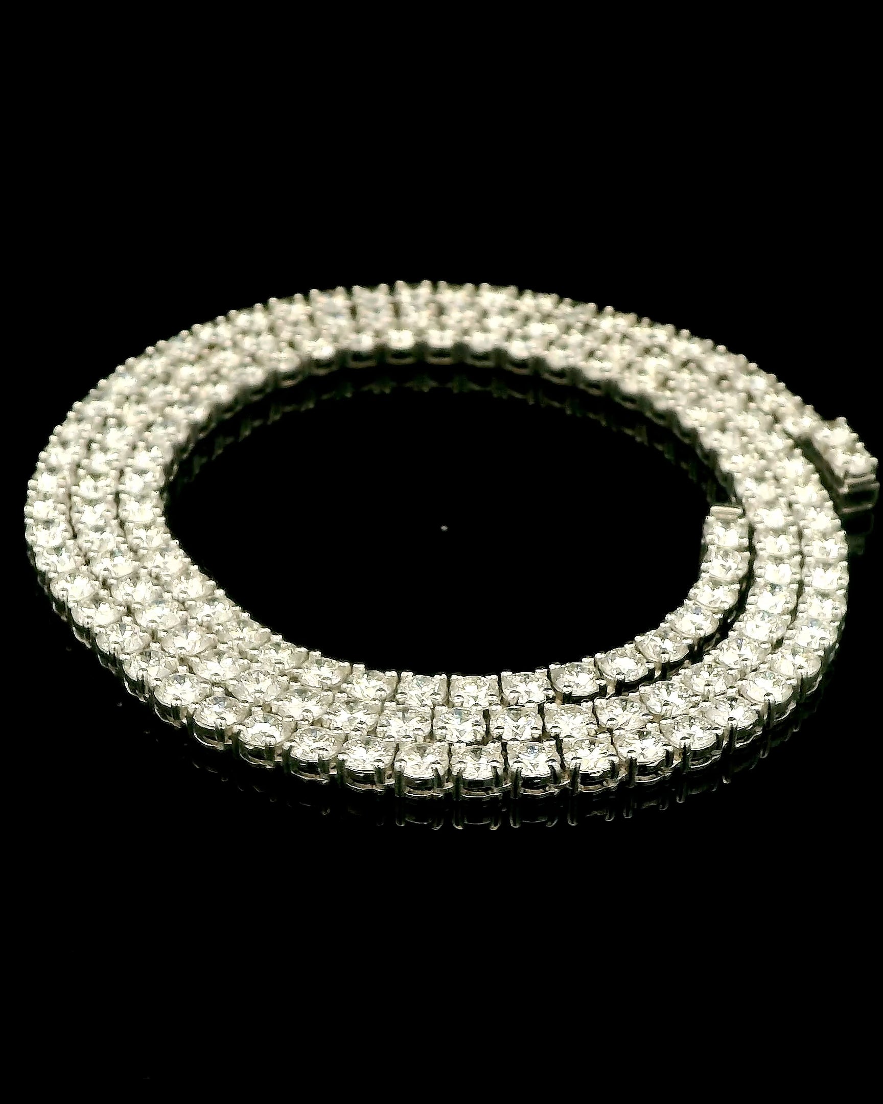The Eternal Brilliance Tennis Chain 3.5mm Lab Diamond Masterpiece by MaMel Lux