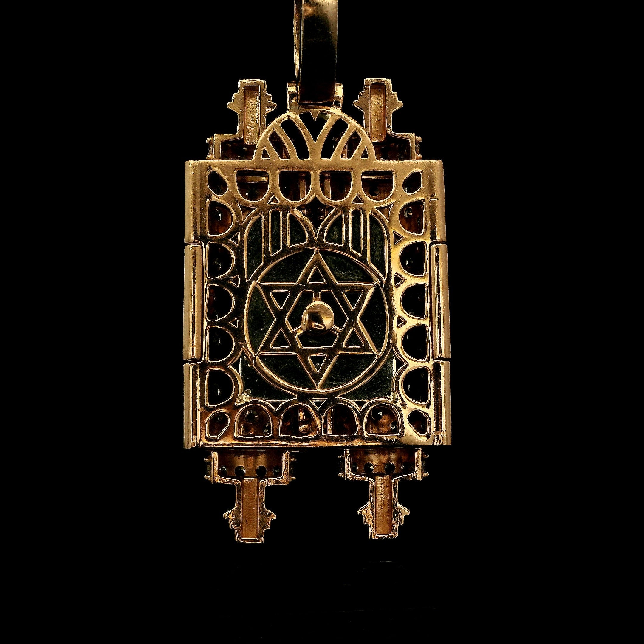 The Eternal Torah Diamond Pendant with Star of David