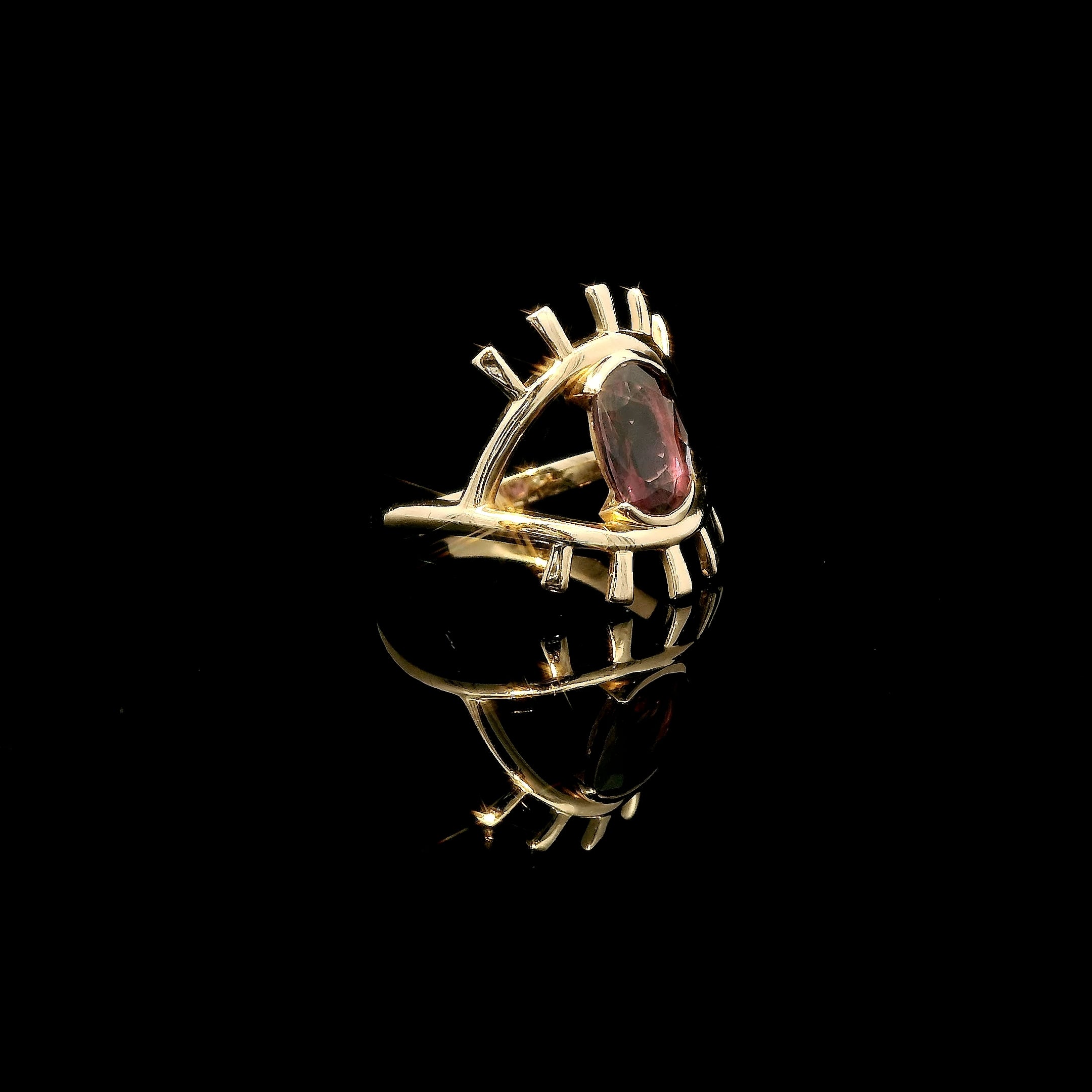 One of a Kind Evil Eye Inspired Sapphire Ring