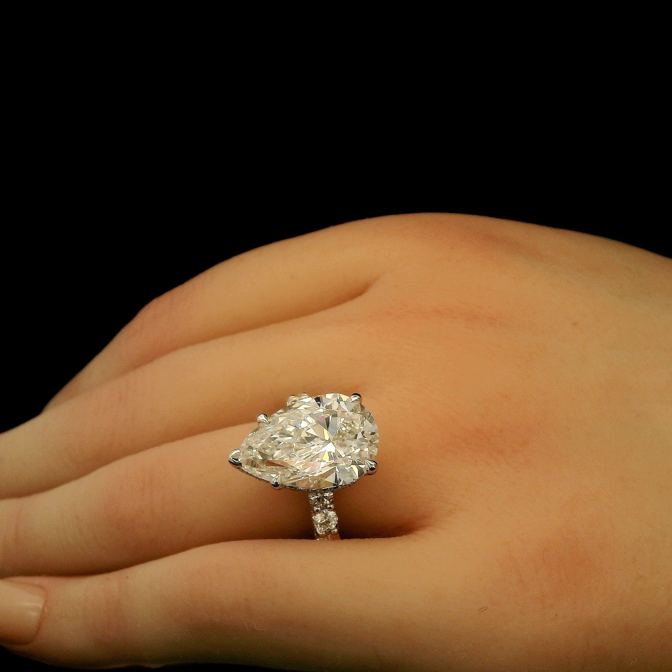 The Teardrop of Forever 9ct Pear Shape Diamond Engagement Ring